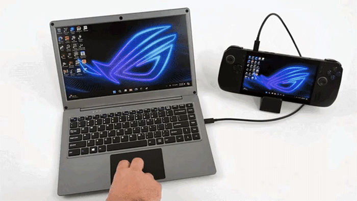キーボード＆タッチパッド一体型多機能モバイルモニターCrowView Note